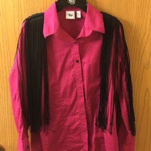 Cruel Girl Rodeo Shirt with added Fringe